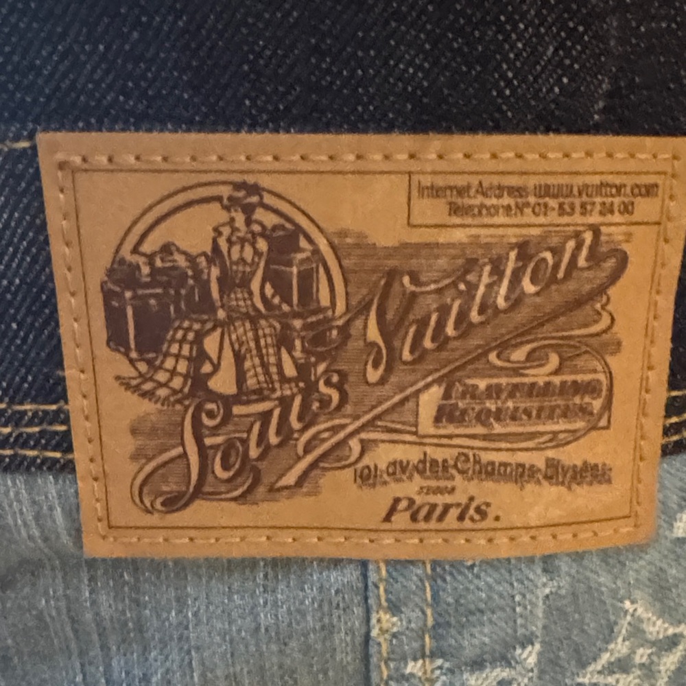 Patchwork Denim LV Monogram capris - image 10